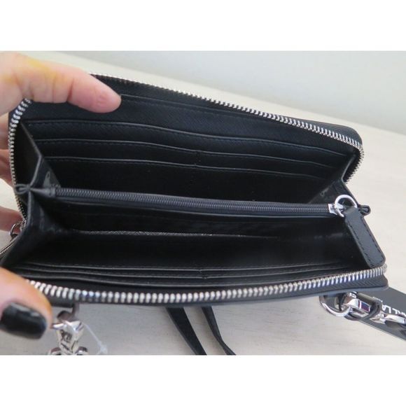 Karl Lagerfeld Paris LH2EU5BT Tan/Black Crossbody Bag Clutch Wallet Purse $128 - Picture 7 of 10